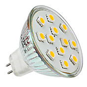 MR16 1.5W 12x5050SMD 150LM 2800-3300K Warm White Light LED Spot Lampe (12V)