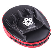 PU Leather Punch Mitts boksetræning Pad (sort & rød) MN50601