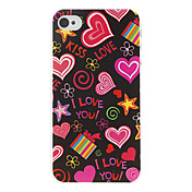 Love Pattern Hard Case for iPhone 4/4S