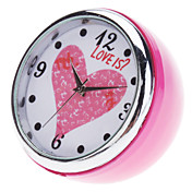1 "Mini analogico al quarzo orologio desktop (rosa, 1xButton batteria)