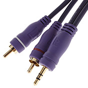 3.5 mm Male to 2 x RCA Stereo Audio Cable (5.8 m)