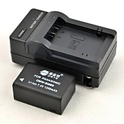 DSTE 7.4V 1250mAh DMW-BMB9E Li-ion batteri & US Plug til Panasonic Lumix DMC-FZ40 og mere