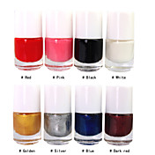 8 Sello color de esmalte de uñas de arte del clavo de la impresión (5 ml, 1PCS, colores surtidos)