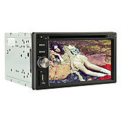 6,2 tommers 2DIN bil dvd spiller (gps, dvb-t, RDS, ipod)