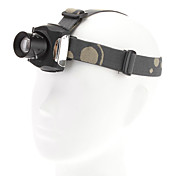 3-Mode rechargeable Cree XR-E Q5 Zoom LEDs (200LM, Charge AC, Argent)