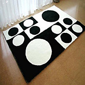 Modern Dots Patroon Acryl Hooked Rug (5.25 "x7.5")
