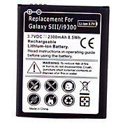 Batteria del telefono cellulare per Samsung Galaxy SIII/9300 (3.7V, 2300mAh)