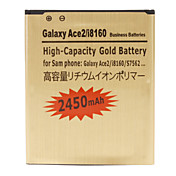 Batterie de téléphone portable pour Samsung Galaxy Ace2/i8160 (3,7 V, 2450 mAh)