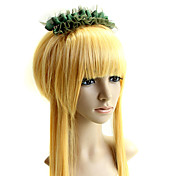 Handmade Vert foncé volants de dentelle 14cm Pays Lolita Barrette