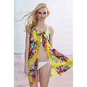 Yellow Summer Sunflower Sarong (Længde: 150cm Bredde: 105CM)
