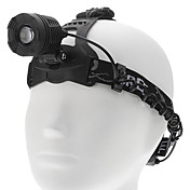 T6 Oppladbar Focus Justerbar zoom 3-Mode Cree XM-L T6 LED hodelykt (1000 lm, 1x18650, 3xAAA)