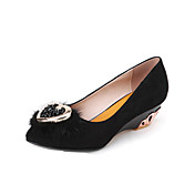 Beautiful Leather Low Heel Closed Toe Party / Evening Shoes(More Colors)