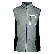Moda Zipper Fleece Vest Uomo (Grigio)
