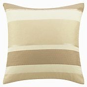 Khaki tradicional listrado Poliéster fronha decorativa