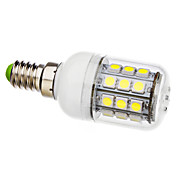 E14 3.5W 30x5050SMD 300-330LM 6000-6500K Natural White Light with Cover LED Corn Bulb (110V/220V)