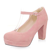 Suede Chunky Heel Monk Straps With Buckle Party / Evening Shoes (More Colors)