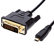 Micro HDMI V1.3-auf-DVI-D-Stecker-Kabel (1,8 m)