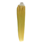 100% Human Hair 18" Micro Loop Ring Hair Extension Multiple Colors Available