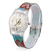 Blu Loveing ​​disegno del cuore analogico al quarzo orologio da polso per bambini