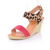 Mode compensées en daim talon Sandales Avec Parti Boucle / chaussures de soirée (plus de couleurs)
