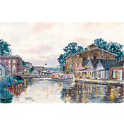 Printed Art Landscape New Comers In Town by Stanton Manolakas