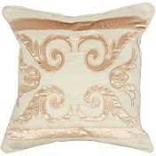 Antique Pattern Faux Suede Decorative Pillow Cover
