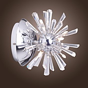 cristal parede de luz com 6 luzes