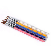 5PCS Nail Art Acrílico Pen NO.2/4/6/8/10 Carving Brush Pen