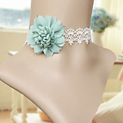 Handmade fleur douce dentelle blanche Pays collier de Lolita