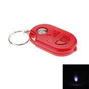 LED Flashlight Keychain with Build-in Compass (Random Colors)