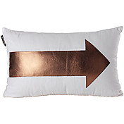 Modern Arrow Linen Leather Decorative Pillow Cover