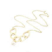 Fashion Alloy with Imitation Pearl Necklaces