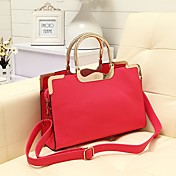 Mujeres Vintage Leather Satchel PU