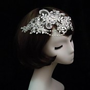 Dentelle magnifique avec des bandeaux de perle / strass femmes