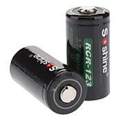 Soshine RCR123 Li-ion Rechargeable Battery (700mAh, 3.7V, 2/Pack)