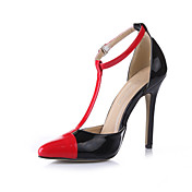 Fashion Patent Leather Stiletto Heel Pumps With Buckle Party/Evening Shoes