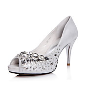Fashion Leather Stiletto Heel Pumps With Rhinestone Party/Evening Shoes(More Colors)