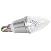 E14 240LM 3W 6000-6500K Natural White Light LED Candle Bulb (220V)