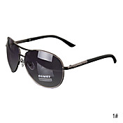 Dell'uomo UV400 Ovale Metallo Plastica buco del culo pieno di Sunglass (colori assortiti)