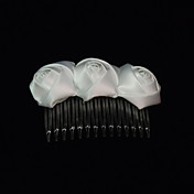 Gorgeous Satin With Flower Women's Hair Combs