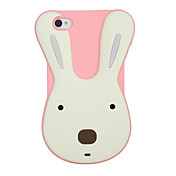 Silicon Cartoon Coniglio modello Custodia protettiva per iPhone 4/4S