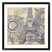 Framed Art Print Floral Paris Pastiche II by Mindy Sommers