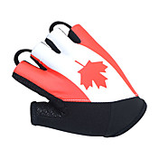 CANADA Pattern Nylon Comfortable Half-Finger Gloves for Cycling
