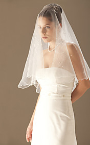 Beautiful 1 Layer Elbow Length Wedding Veil