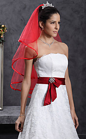 Beautiful 1 Layer Elbow Wedding Veil