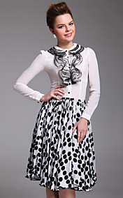 ts retro kastet blomster bluse skjorte (flere farger)