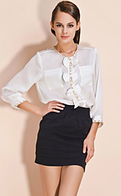 ts kjeden foret bow bluse skjorte (flere farger)