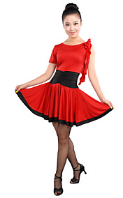 viscosa de las mujeres con volantes vestido de baile latino más colores