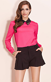 ts colore blocco camicia camicetta in metallo (più colori)