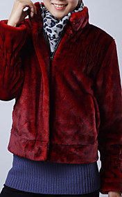 Long Sleeve Permanente Collar Evening / Carreira de alta qualidade Jacket Fur Faux (mais cores)
